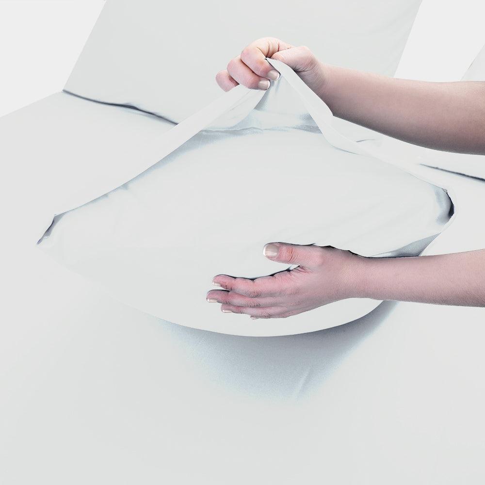 White Pillow Case Pair, Soft Brushed Microfiber, 50cm x 75 cm, Easy Care - Chessington Rooms